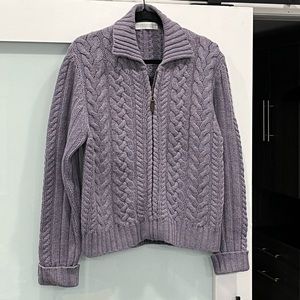 Valerie Stevenson Zip Up - 100% Lambs Wool